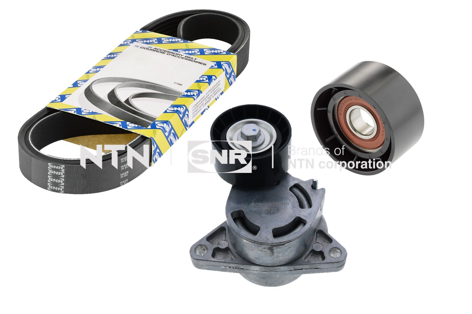 Kit cinghie poly-v NTN-SNR KA855.49