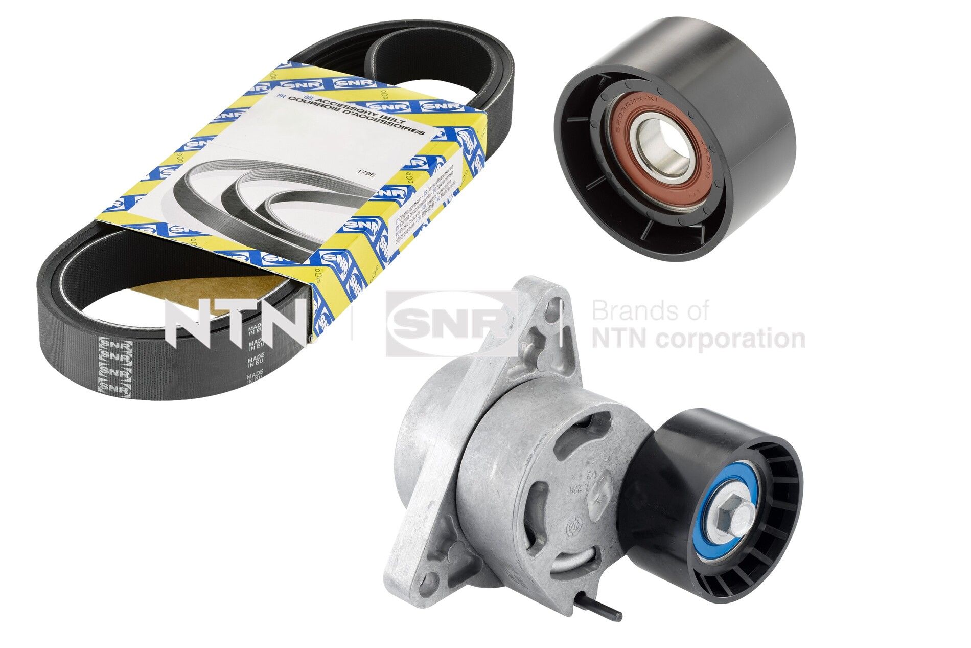 Kit cinghie poly-v NTN-SNR KA855.54