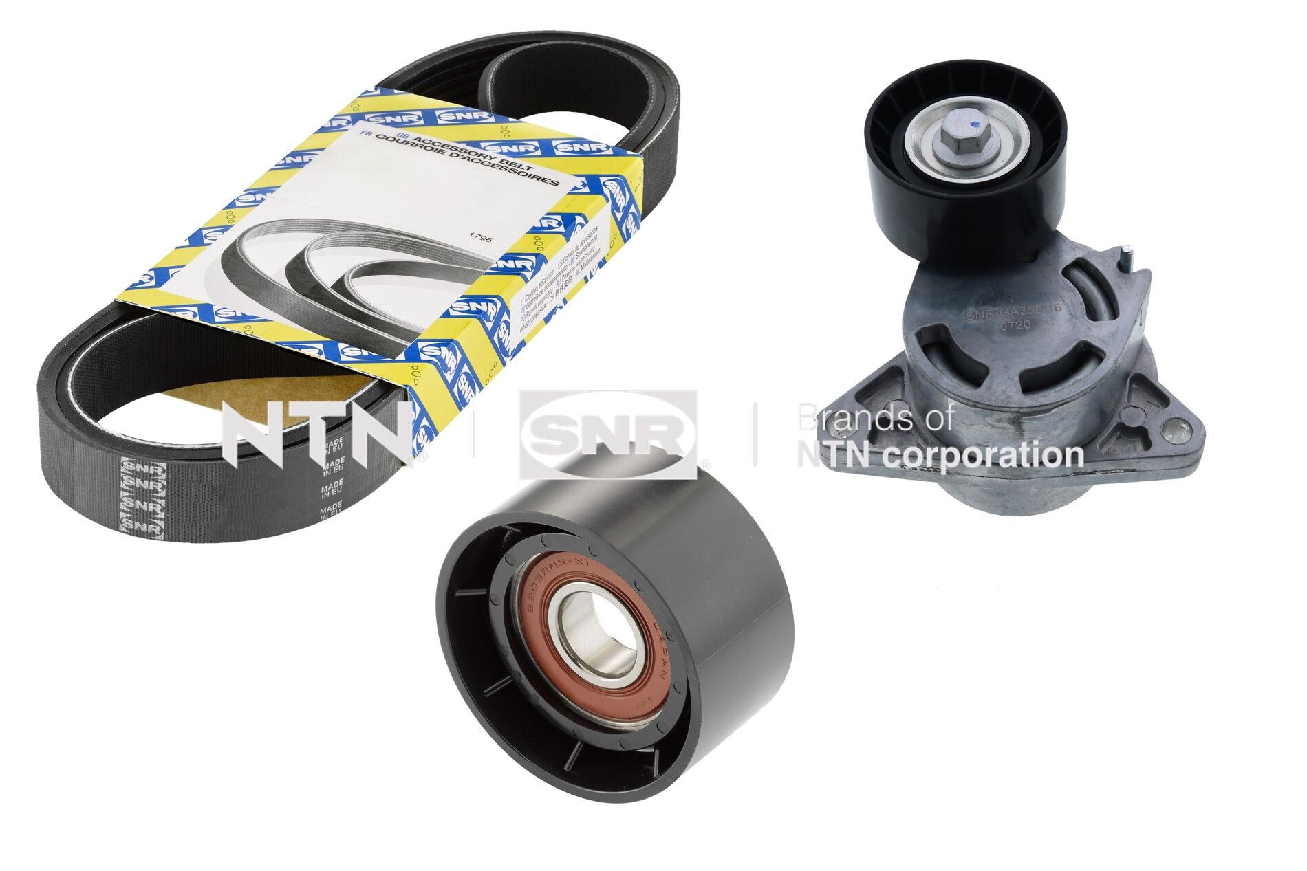 Kit cinghie poly-v NTN-SNR KA855.56
