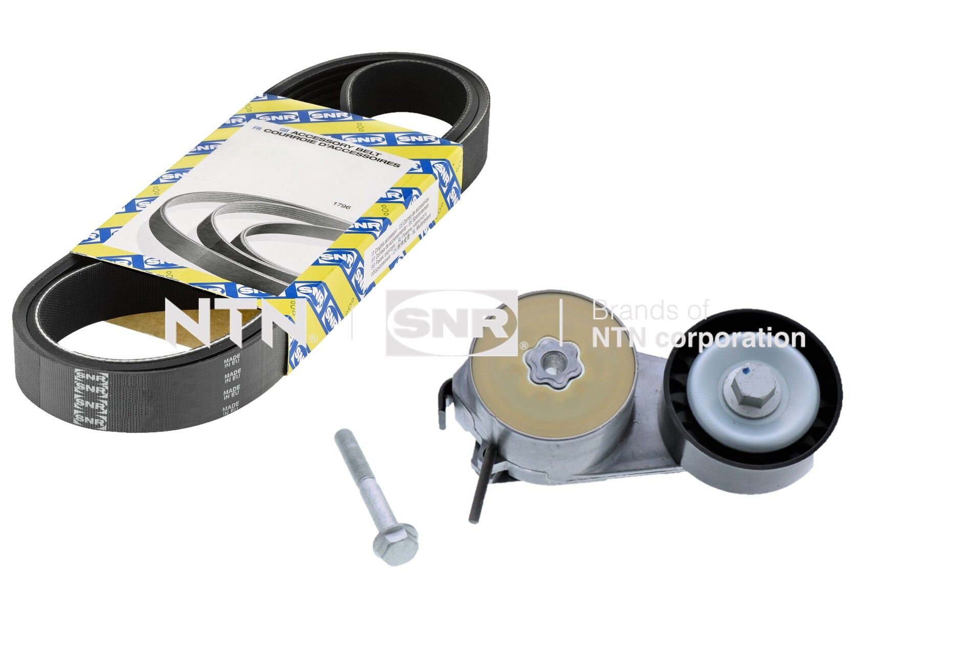Kit cinghie poly-v NTN-SNR KA858.13