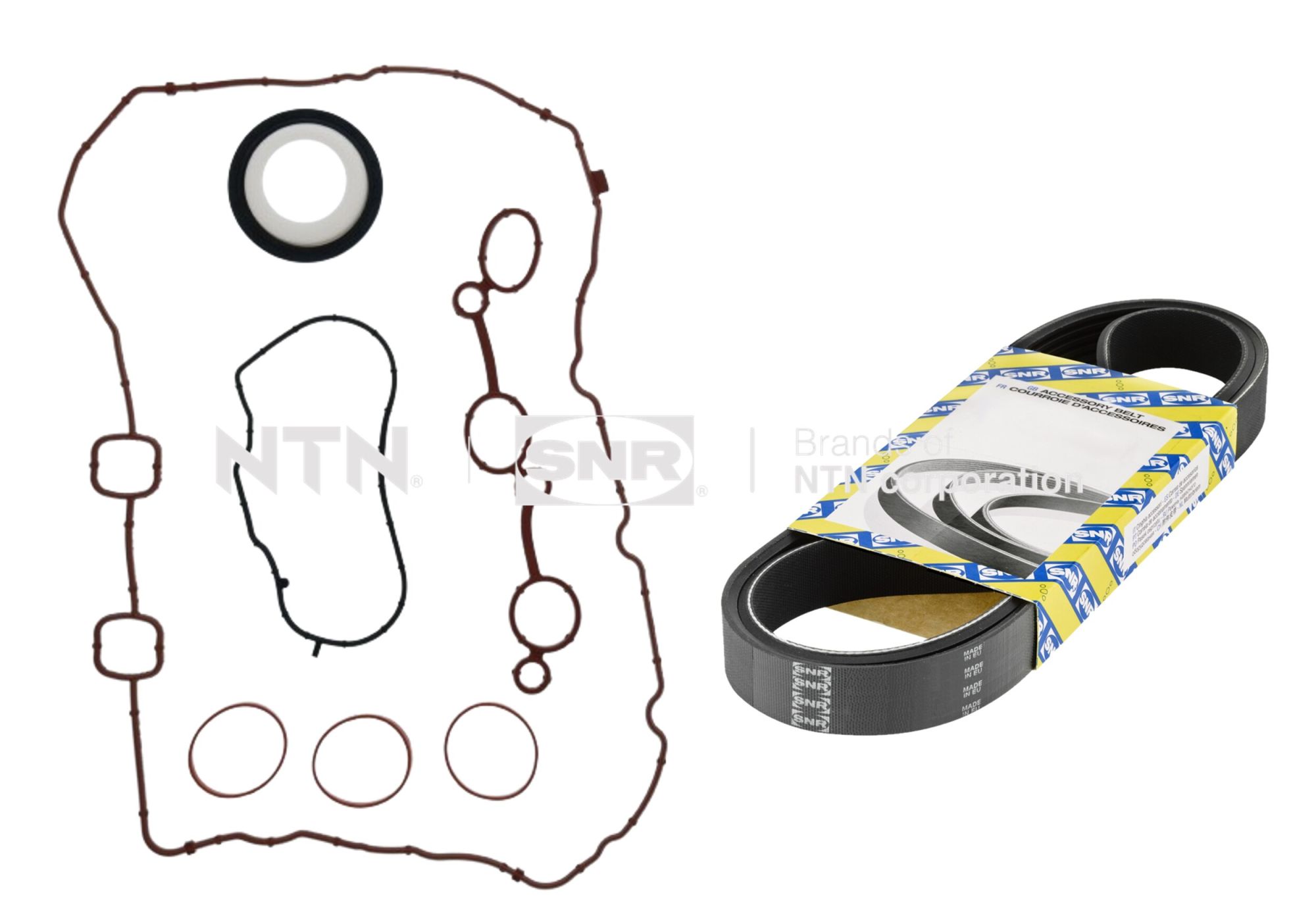 Kit cinghie poly-v NTN-SNR KA859.71
