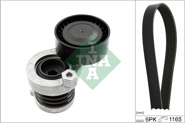 Kit cinghie poly-v INA 529059010