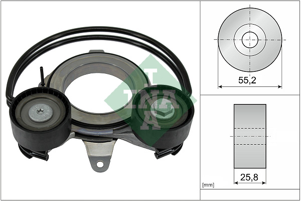 Tendicinghia, cinghia poly-v INA 534091010