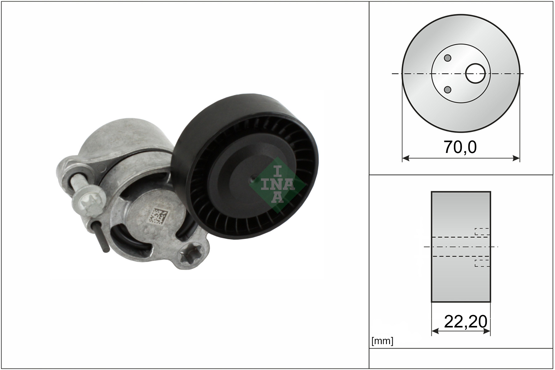 Tendicinghia, cinghia poly-v INA 534100610