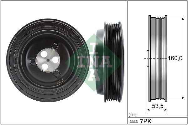 Puleggia cinghia, albero a gomiti INA 544013210