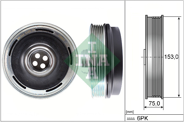 Puleggia cinghia, albero a gomiti INA 544016910