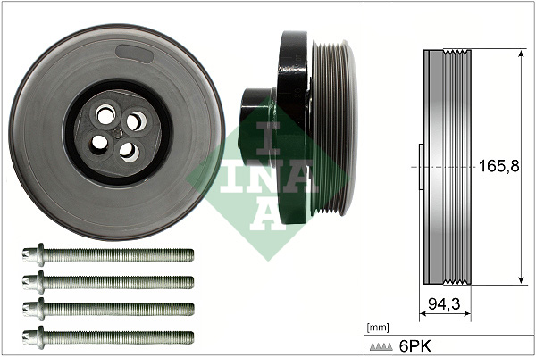 Puleggia cinghia, albero a gomiti INA 544060220