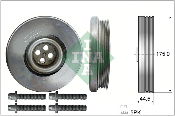 Puleggia cinghia, albero a gomiti INA 544060420