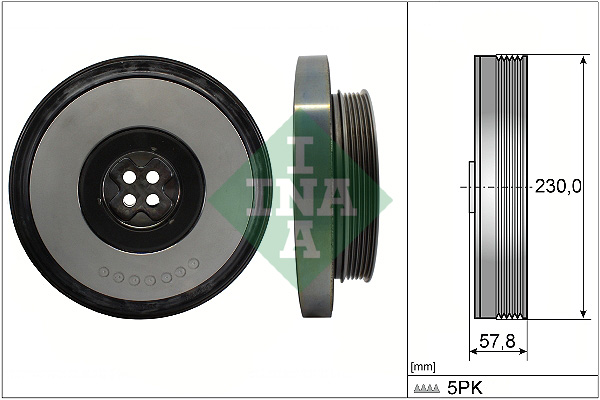 INA DAMPER PULEGGIA ALBERO MOTORE MERCEDES-BENZ