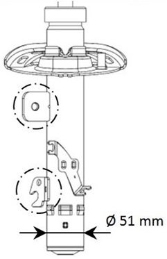 Ammortizzatore KYB 339708