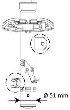 Ammortizzatore KYB 339795