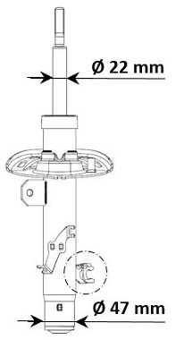 Ammortizzatore KYB 339803