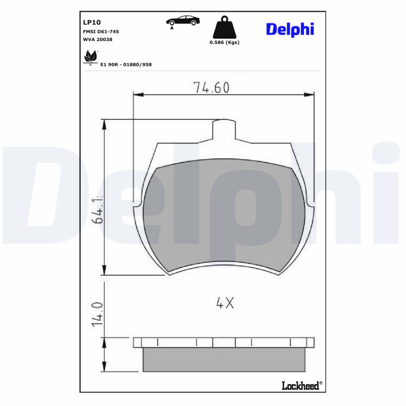 KIT PASTIGLIE FRENO, FRENO DI STAZIONAMENTO A DISCO