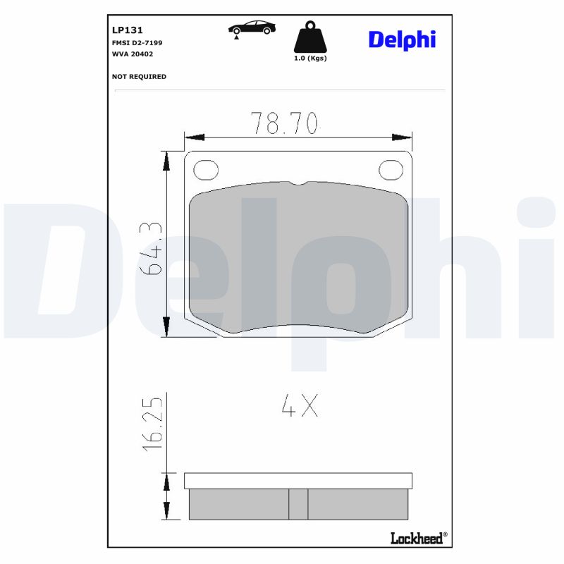 KIT PASTIGLIE FRENO, FRENO DI STAZIONAMENTO A DISCO