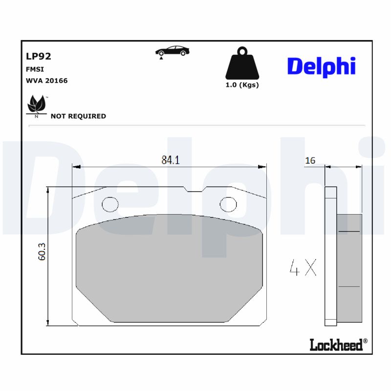 KIT PASTIGLIE FRENO, FRENO DI STAZIONAMENTO A DISCO