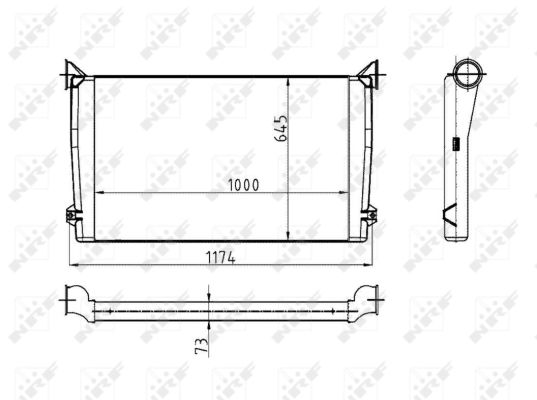 NRF INTERCOOLER MERCEDES CITARO G 98-
