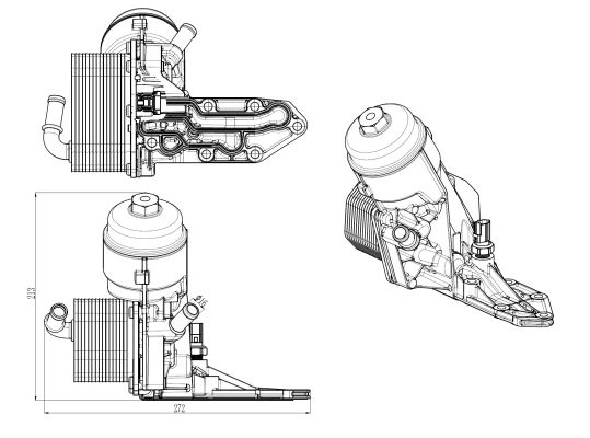 NRF RADIATORE OLIO