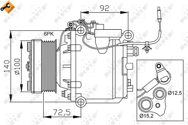 Compressore, climatizzatore NRF 32165