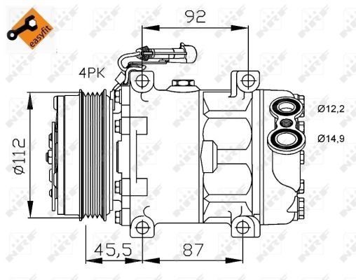NRF COMPRESSORE CITROEN JUMPER 06-
