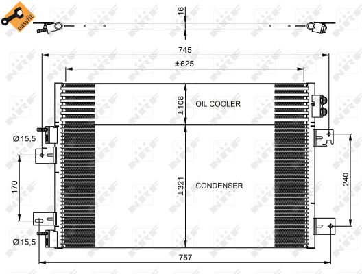 NRF CONDENSATORE