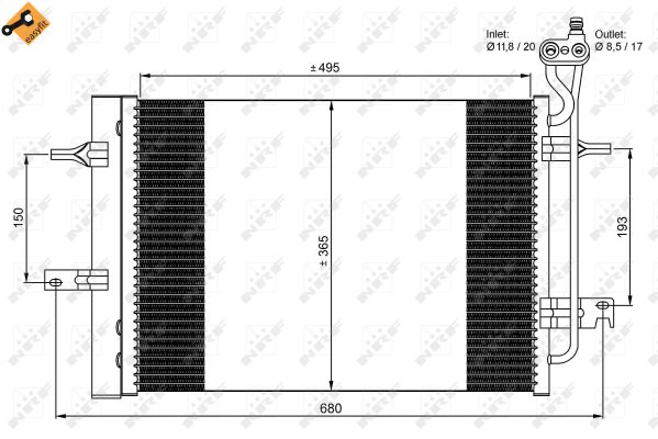 NRF CONDENSATORE