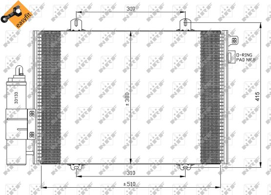 NRF CONDENSATORE