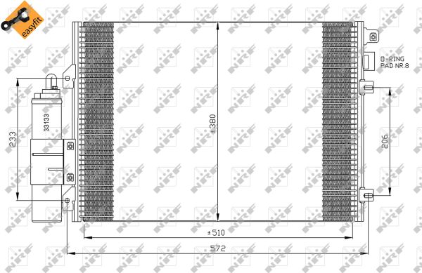 NRF CONDENSATORE