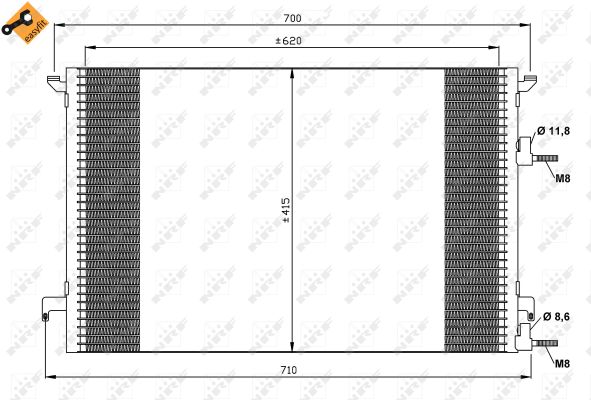 NRF CONDENSATORE