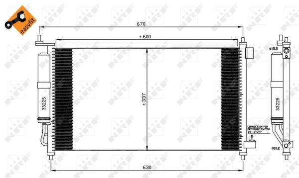 NRF CONDENSATORE