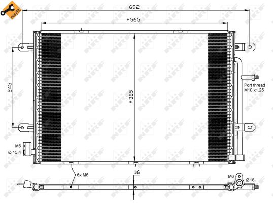 NRF CONDENSATORE