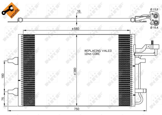 NRF CONDENSATORE