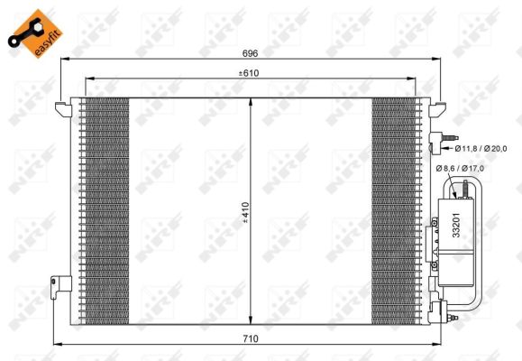 NRF CONDENSATORE