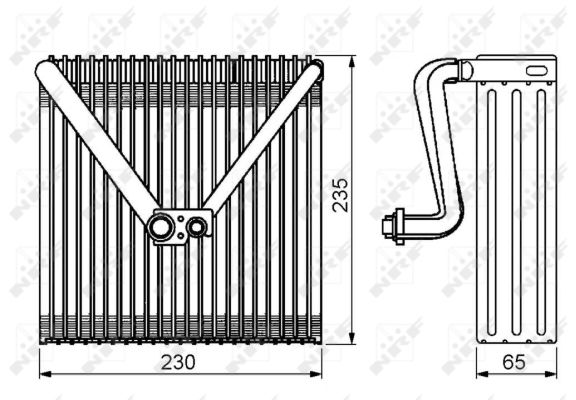 NRF EVAPORATORE VW FOX 1.4 TDI -09