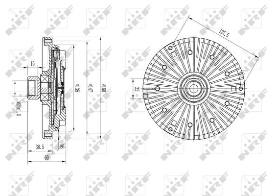 NRF FRIZIONE DELLA VENTOLA