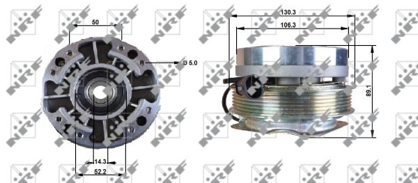 NRF FRIZIONE DELLA VENTOLA