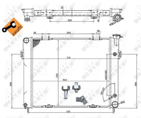RADIATORE JEEP GRAND CHEROKEE 5.2 93-