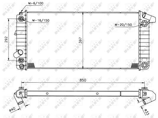 RADIATORE CADILLAC ELDORADO 4.6 91-
