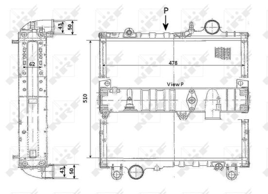 RADIATORE JOHN DEERE 2450 2850