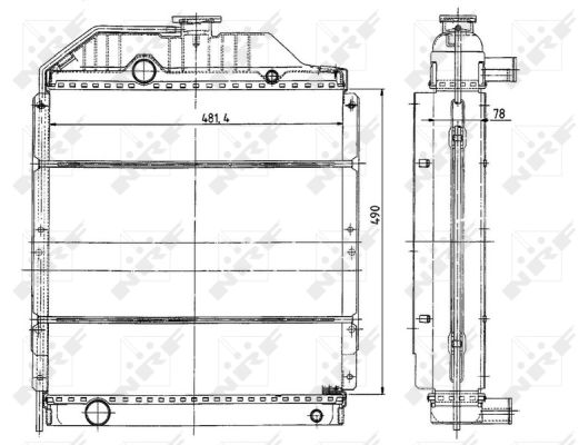 RADIATORE RENAULT AGRI CERES 95