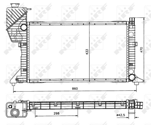 RADIATORE MERCEDES SPRINTER 2.9D 95-