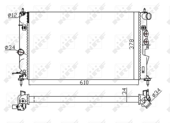 RADIATORE OPEL VECTRA 2.0D 96-