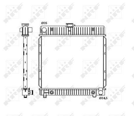 RADIATORE MERCEDES 200-SERIES 2.3 76-