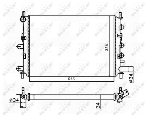 RADIATORE FORD ESCORT 1.8D 91-