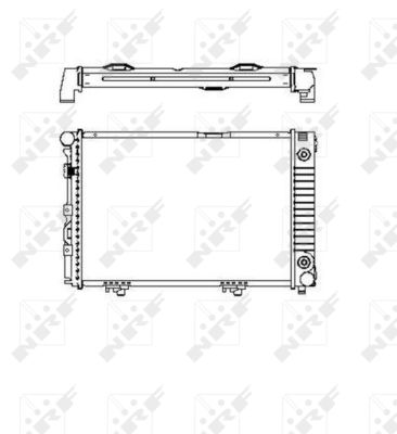 RADIATORE MERCEDES 200-SERIES 2.5D 85-