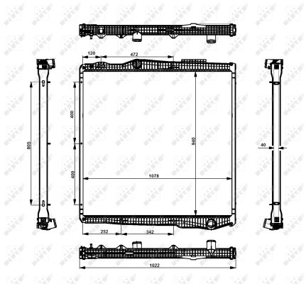 RADIATOR SCANIA PGRT SERIES