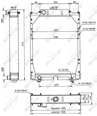 RADIATORE FIAT AGRI F120