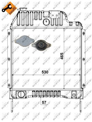 RADIATORE MF 3050 3065 6110 6140