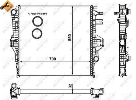 RADIATORE VW TOUAREG 3.0D 10-