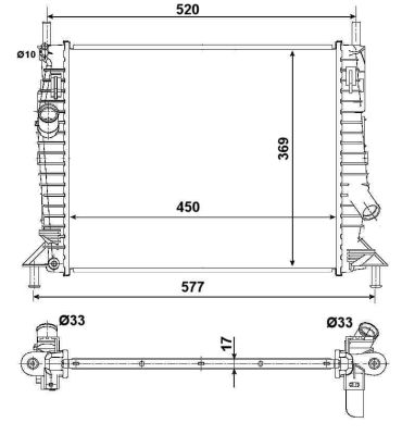 RADIATORE FORD FOCUS 1.6 05-
