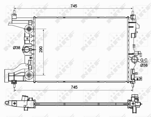 RADIATORE OPEL ASTRA 1.6 10-